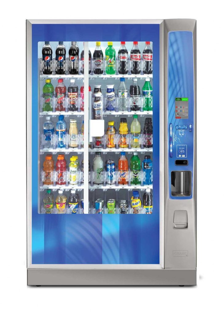 A modern office vending machine. Office Vending Machines​ from Avcoa Vending, Chicago, IL.